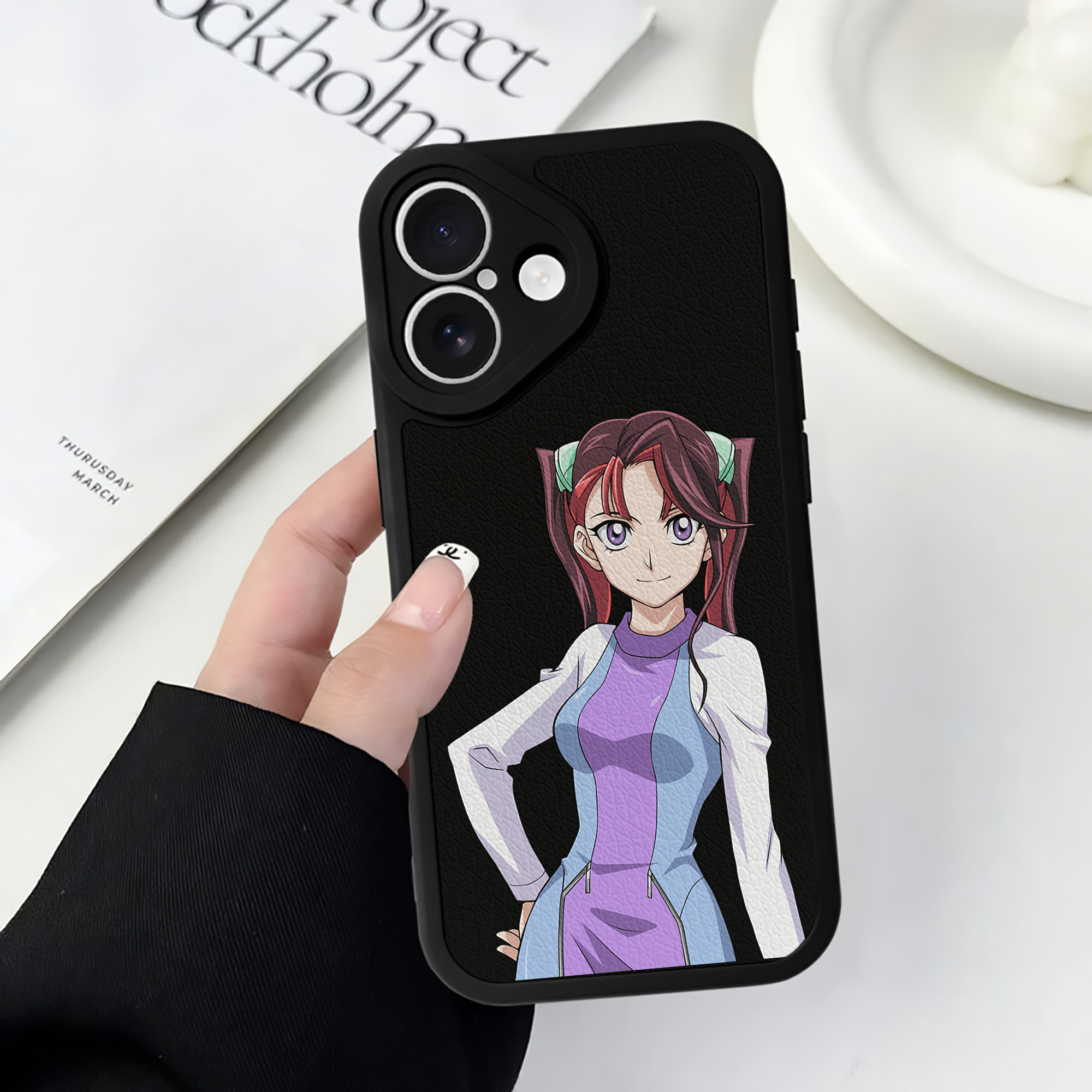 遊☆戯☆王 Yu-Gi-Oh! 【iPhone 16シリーズ対応】シリコンスマホケース（レザー調） 材質：シリコン